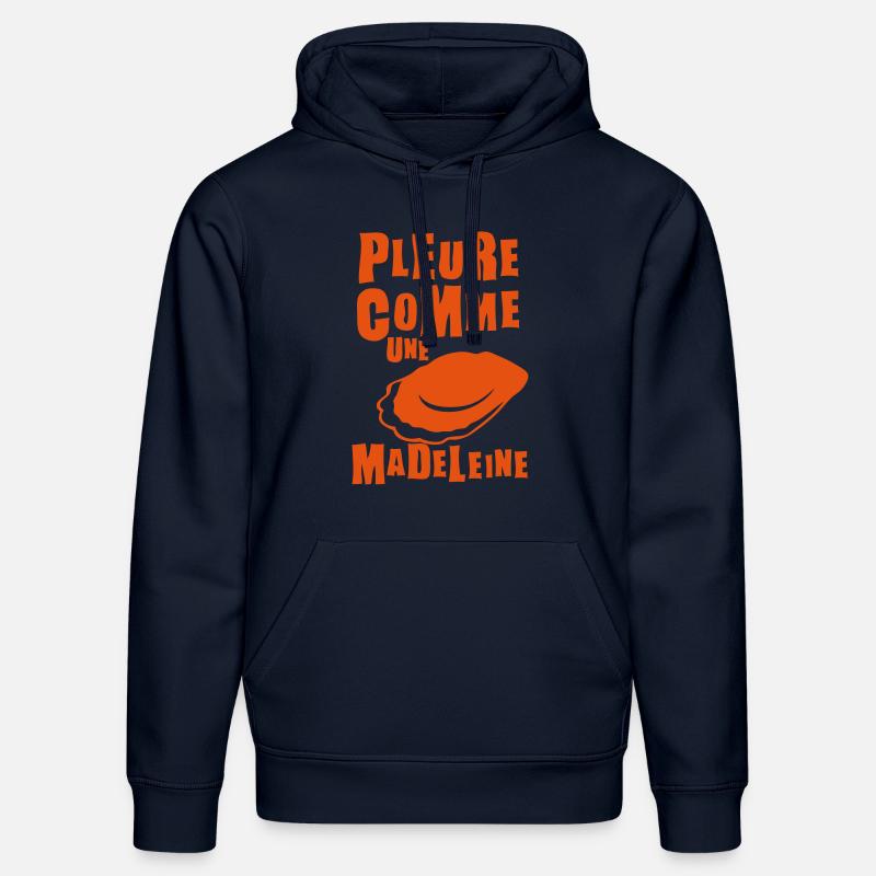 pleure comme madeleine expression - Sweat à capuche bio DRUMMER Stanley/Stella Unisexe - bleu marine