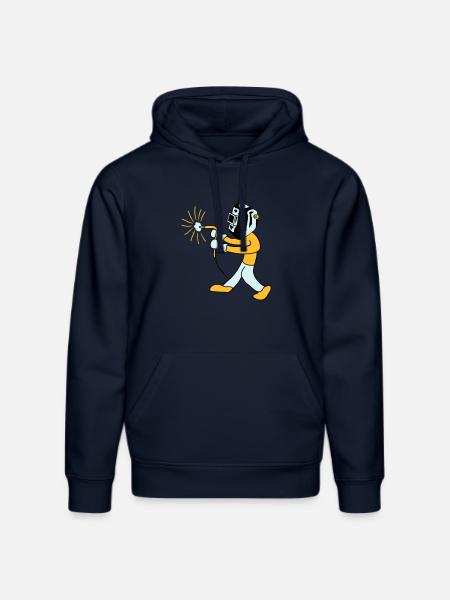 Welder - Sweat à capuche bio DRUMMER Stanley/Stella Unisexe - bleu marine