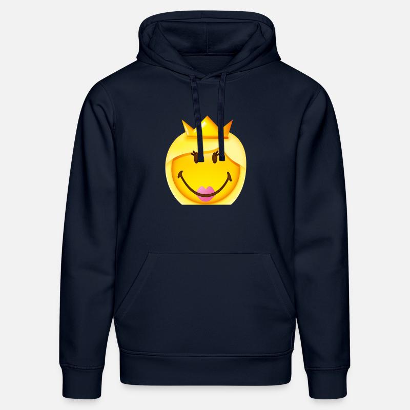 Smiley Princess - Sweat à capuche bio DRUMMER Stanley/Stella Unisexe - bleu marine
