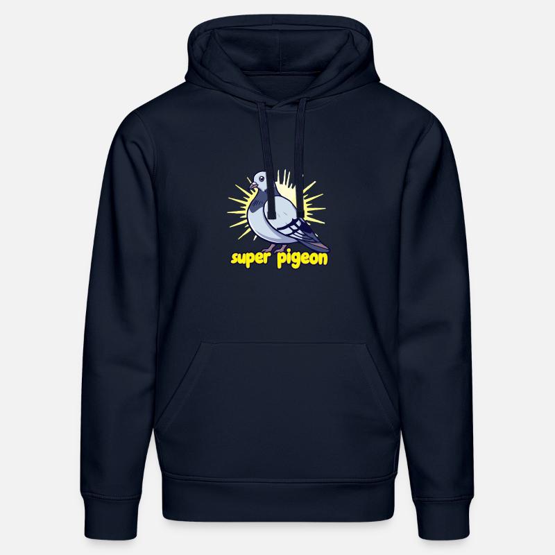 Super Pigeon - Sweat à capuche bio DRUMMER Stanley/Stella Unisexe - bleu marine