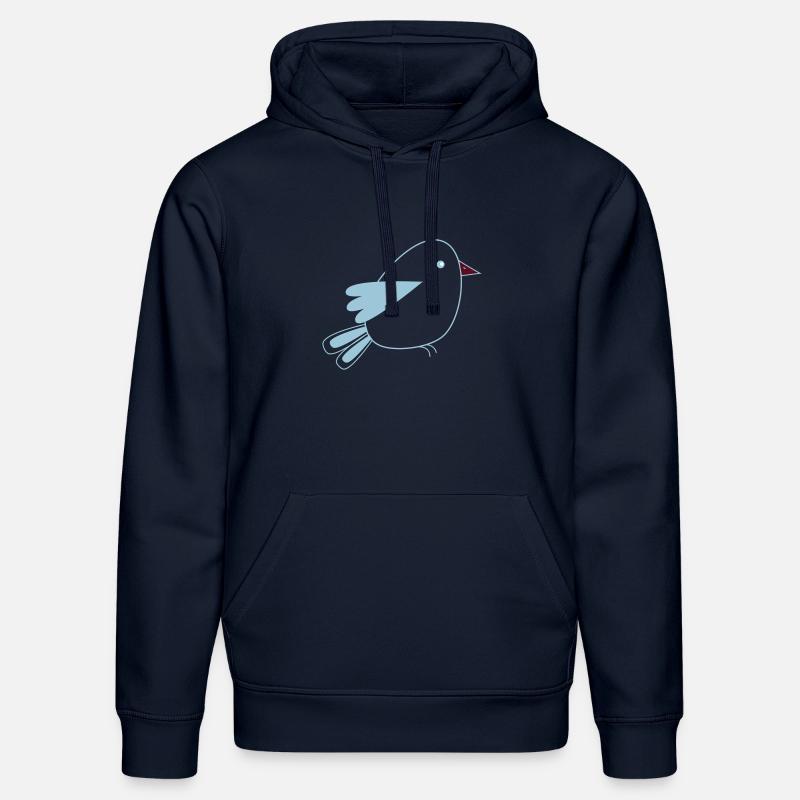 petit oiseau - Sweat à capuche bio DRUMMER Stanley/Stella Unisexe - bleu marine