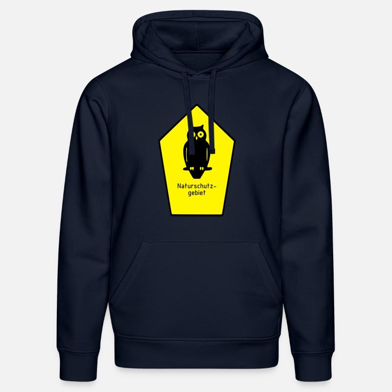 Schild Naturschutzgebiet / Eule - Stanley/Stella Unisex Bio-Hoodie DRUMMER  - French Navy