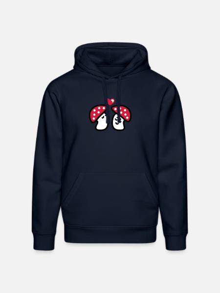 verliebte Pilze 3 - Stanley/Stella Unisex Bio-Hoodie DRUMMER  - French Navy