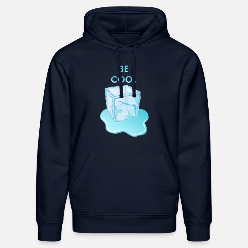 Be Cool IceCube - Sweat à capuche bio DRUMMER Stanley/Stella Unisexe - bleu marine