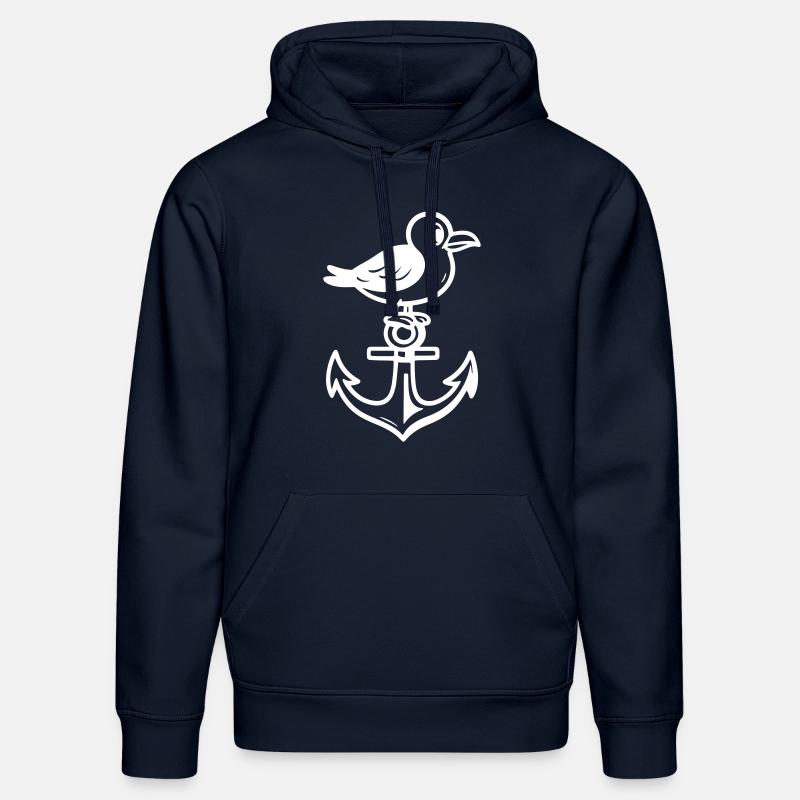 Möwe Anker Comic - Stanley/Stella Unisex Bio-Hoodie DRUMMER  - French Navy