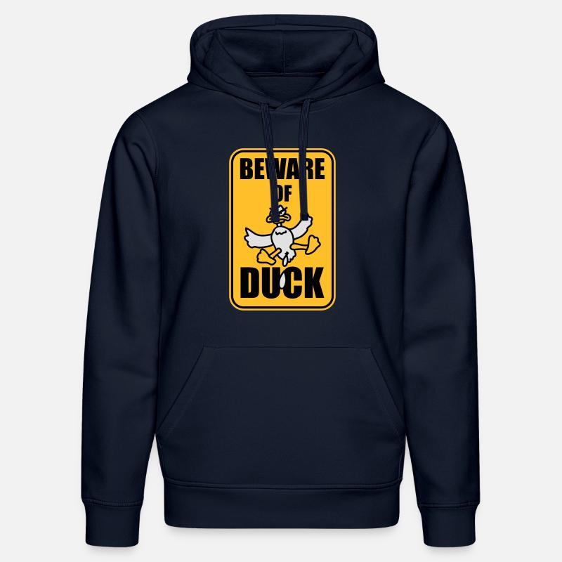 Beware Of Duck - Sweat à capuche bio DRUMMER Stanley/Stella Unisexe - bleu marine