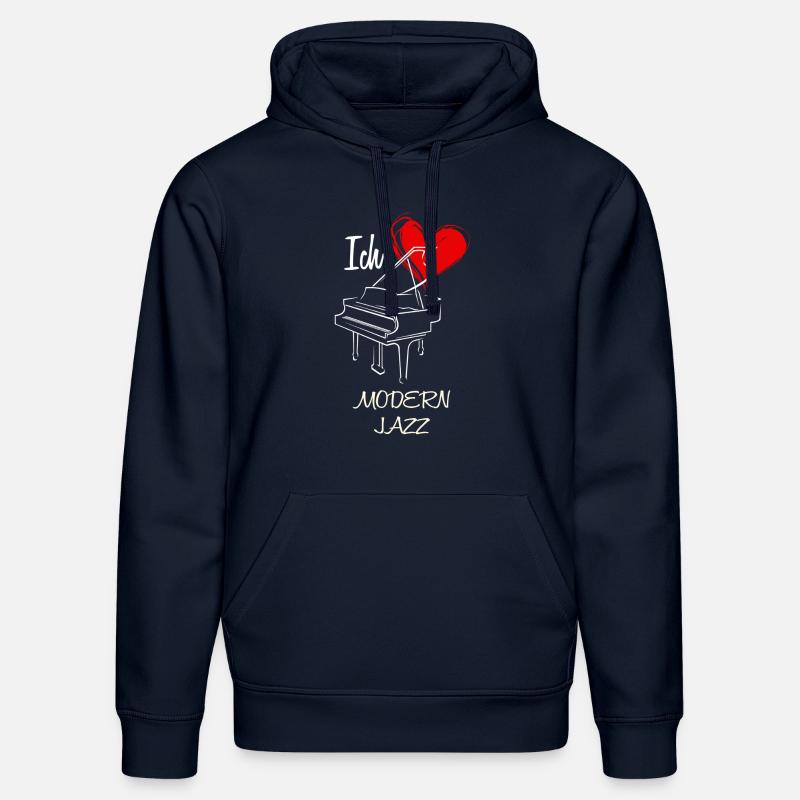 Modern Love Jazz - Sweat à capuche bio DRUMMER Stanley/Stella Unisexe - bleu marine