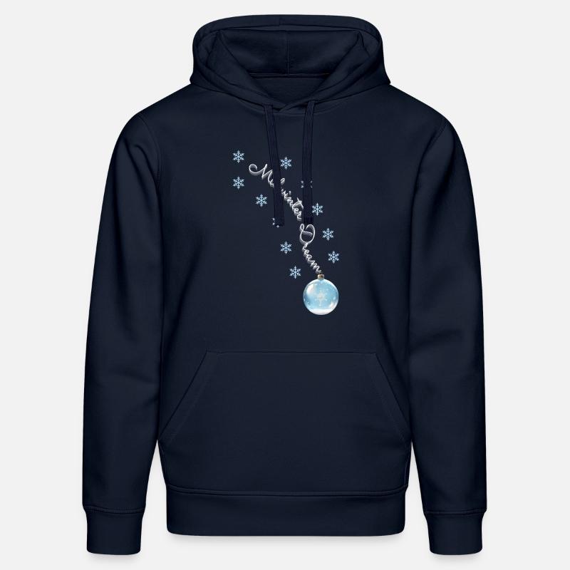 Winter Dreams - Magische Weihnachtskugel - Stanley/Stella Unisex Bio-Hoodie DRUMMER  - French Navy