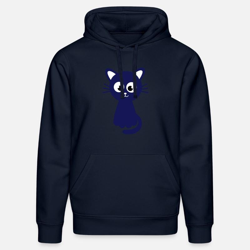 Funny sweet cat - Sweat à capuche bio DRUMMER Stanley/Stella Unisexe - bleu marine