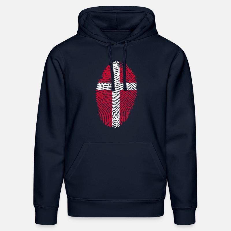 DANEMARK EMPREINTE T-SHIRT - Sweat à capuche bio DRUMMER Stanley/Stella Unisexe - bleu marine