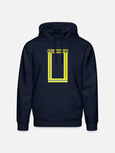 Feuerwehr-Neon - Stanley/Stella Unisex Bio-Hoodie DRUMMER - French Navy
