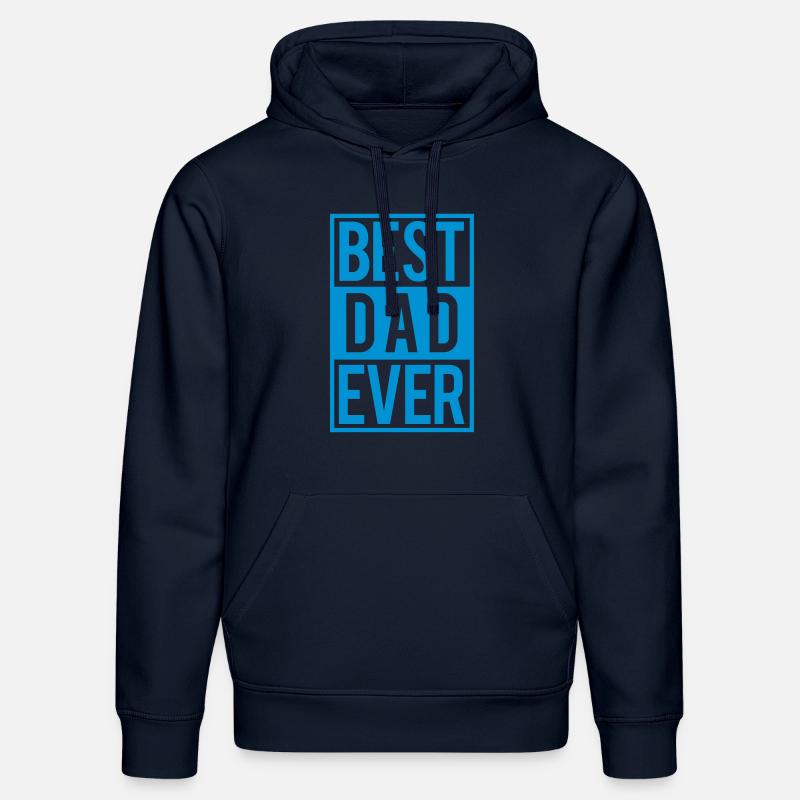 Best Dad ever - Sweat à capuche bio DRUMMER Stanley/Stella Unisexe - bleu marine