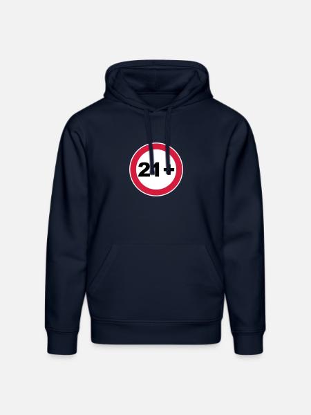 21st birthday 21+ - Stanley/Stella DRUMMER Unisex Organic Hoodie - french navy