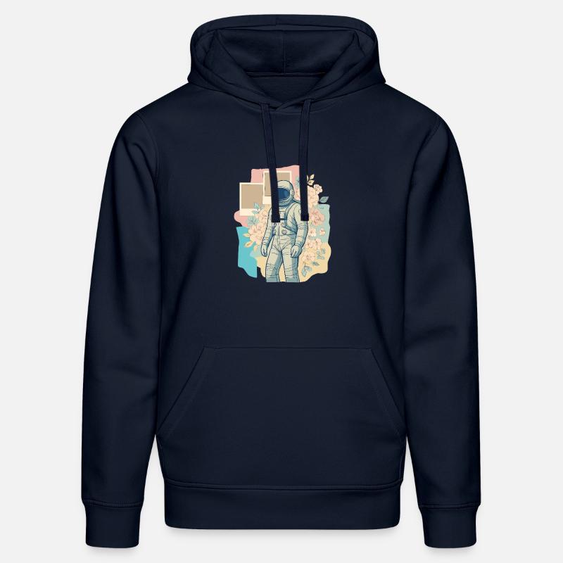Nostalgie cosmique - Sweat à capuche bio DRUMMER Stanley/Stella Unisexe - bleu marine