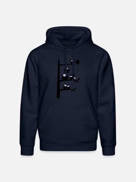 many owls - Stanley/Stella DRUMMER Unisex Organic Hoodie - french navy