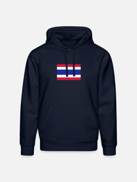 National Flag Of Thailand - Stanley/Stella DRUMMER Unisex Organic Hoodie - french navy