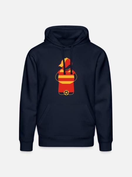Supporter Lens floqué - Sweat à capuche bio DRUMMER Stanley/Stella Unisexe - bleu marine