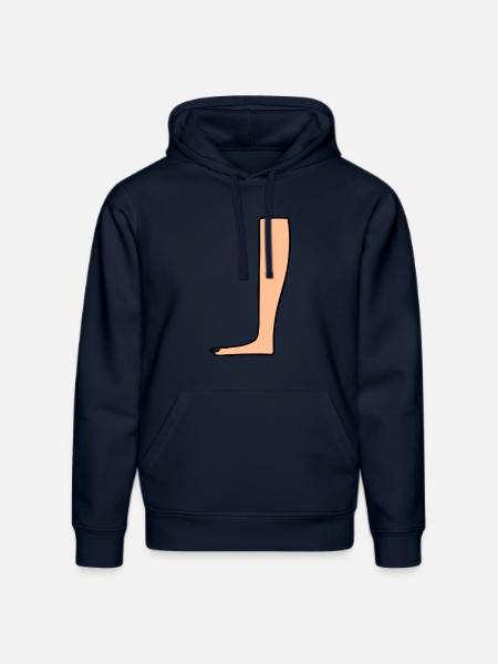 Leg Heiroglyph - Stanley/Stella DRUMMER Unisex Organic Hoodie - french navy