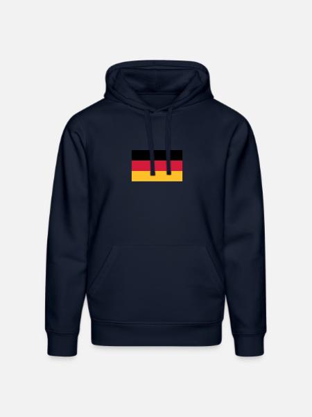 Germany flag - Stanley/Stella DRUMMER Unisex Organic Hoodie - french navy