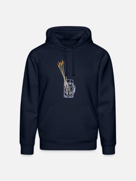 Bierkrug mit Pfeilen - Stanley/Stella Unisex Bio-Hoodie DRUMMER - French Navy