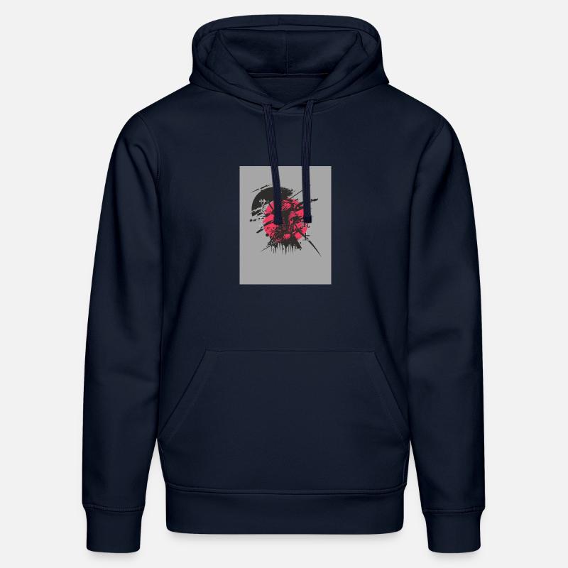 Red and black samurai - Stanley/Stella Unisex Bio-Hoodie DRUMMER  - French Navy