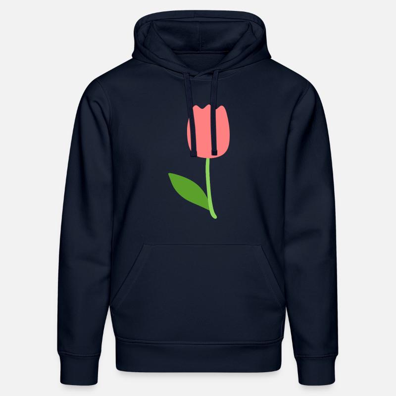 fleur de tulipe - Sweat à capuche bio DRUMMER Stanley/Stella Unisexe - bleu marine
