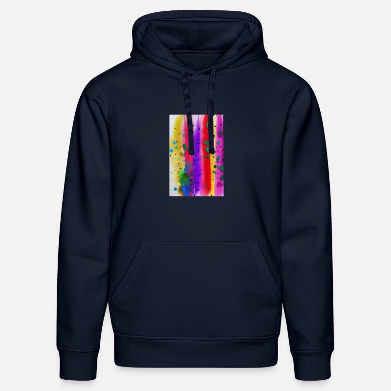 Farbspritzer und Linien - Stanley/Stella Unisex Bio-Hoodie DRUMMER  - French Navy