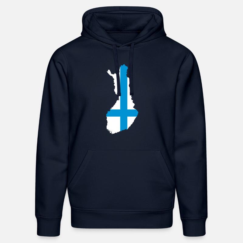 Finlande - Sweat à capuche bio DRUMMER Stanley/Stella Unisexe - bleu marine