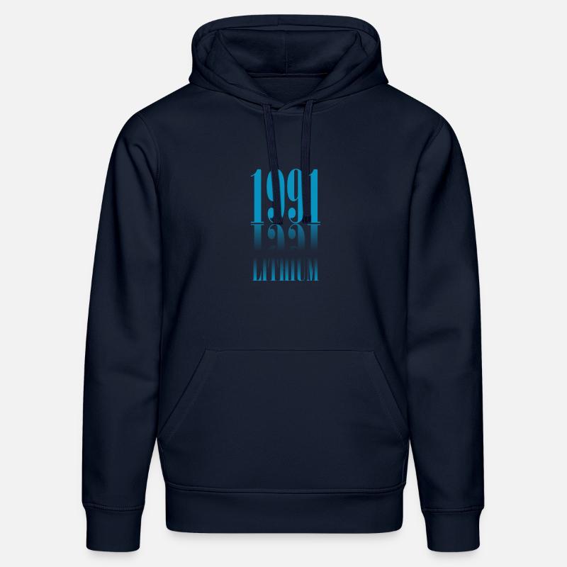 Grunge 1991 Lithium - Sweat à capuche bio DRUMMER Stanley/Stella Unisexe - bleu marine
