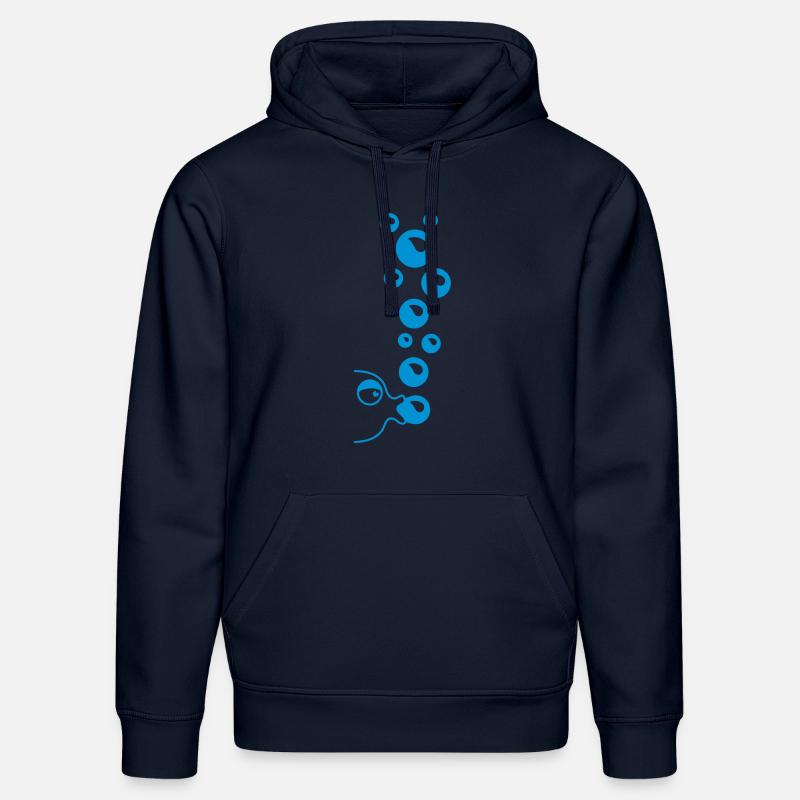 fishbubbles - Sweat à capuche bio DRUMMER Stanley/Stella Unisexe - bleu marine