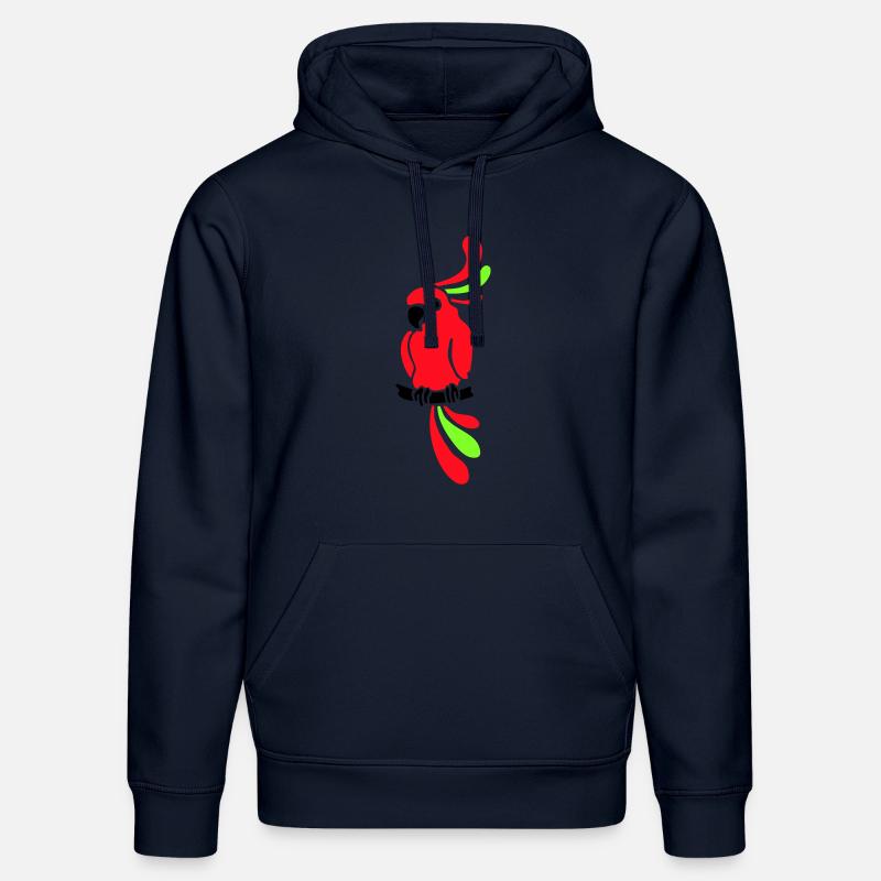 Papagei - bunt - Vogel - Stanley/Stella Unisex Bio-Hoodie DRUMMER  - French Navy