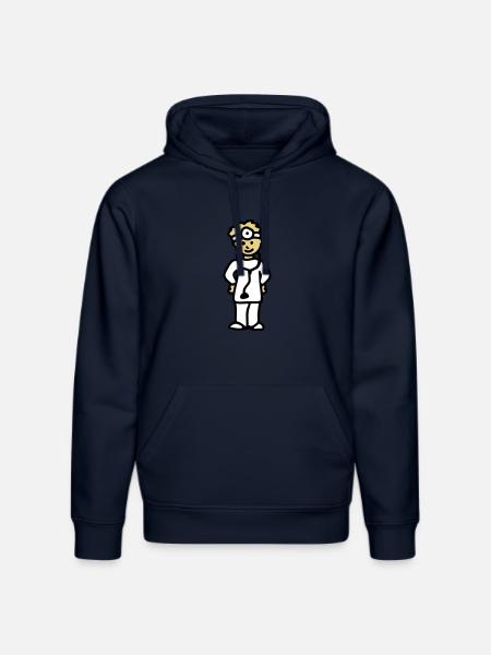 Læge: 3 - Stanley/Stella DRUMMER økologisk unisex-hoodie - navy