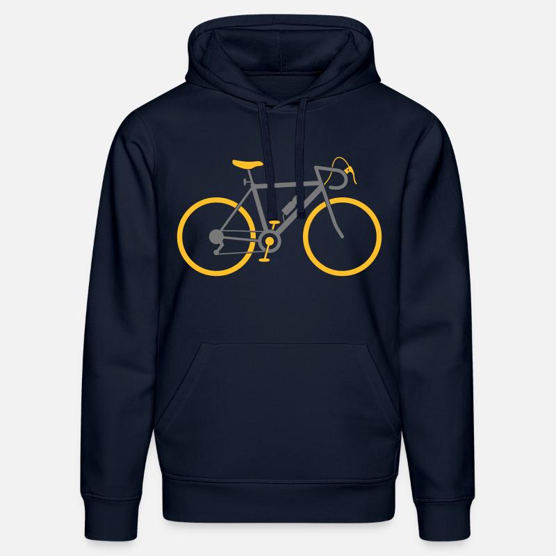 Un vélo de route rapide - Sweat à capuche bio DRUMMER Stanley/Stella Unisexe - bleu marine