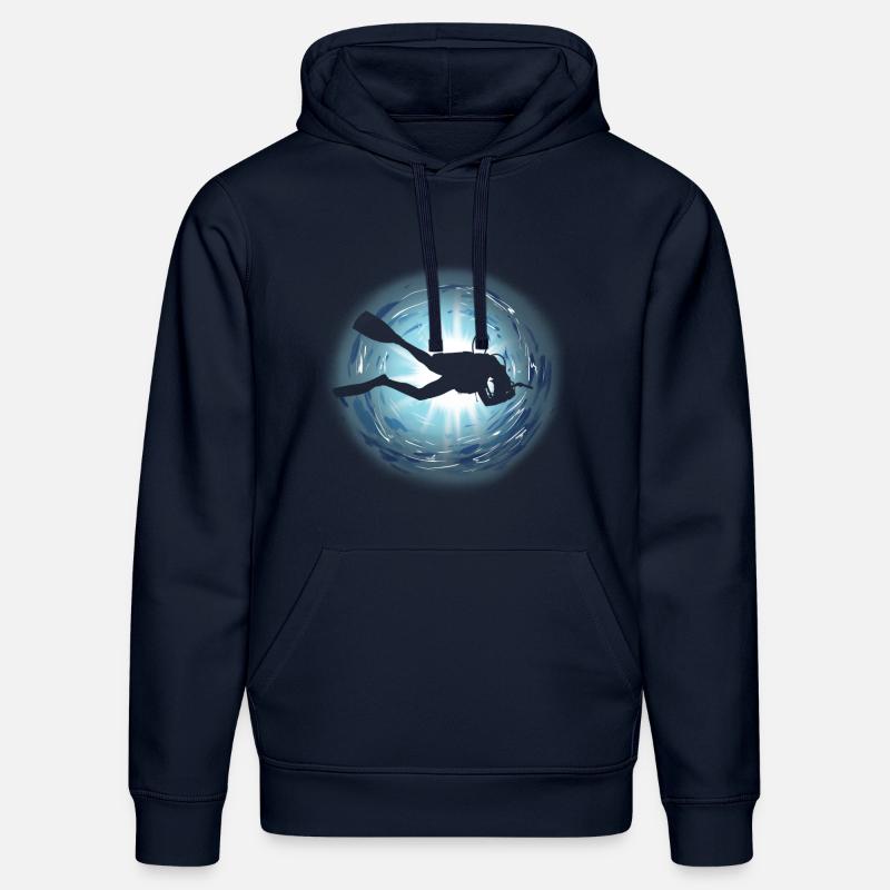 diver - Sweat à capuche bio DRUMMER Stanley/Stella Unisexe - bleu marine