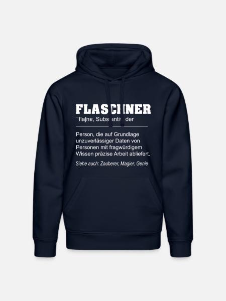 Flaschner lustige Definition - Stanley/Stella Unisex Bio-Hoodie DRUMMER - French Navy