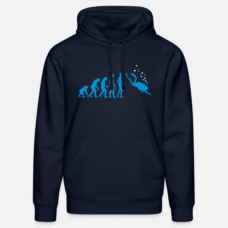 evolution_taucher_c_2c - Stanley/Stella Unisex Bio-Hoodie DRUMMER  - French Navy