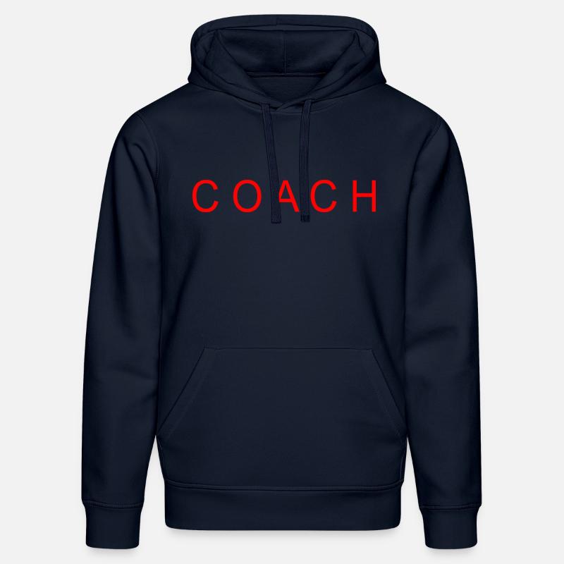 Coach - Sweat à capuche bio DRUMMER Stanley/Stella Unisexe - bleu marine