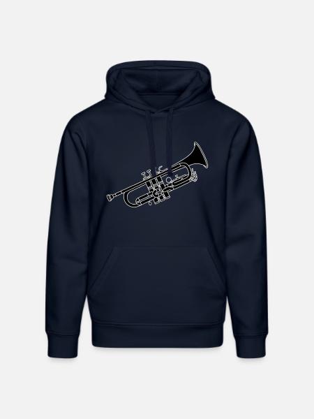 Trompete 2 - Stanley/Stella Unisex Bio-Hoodie DRUMMER - French Navy