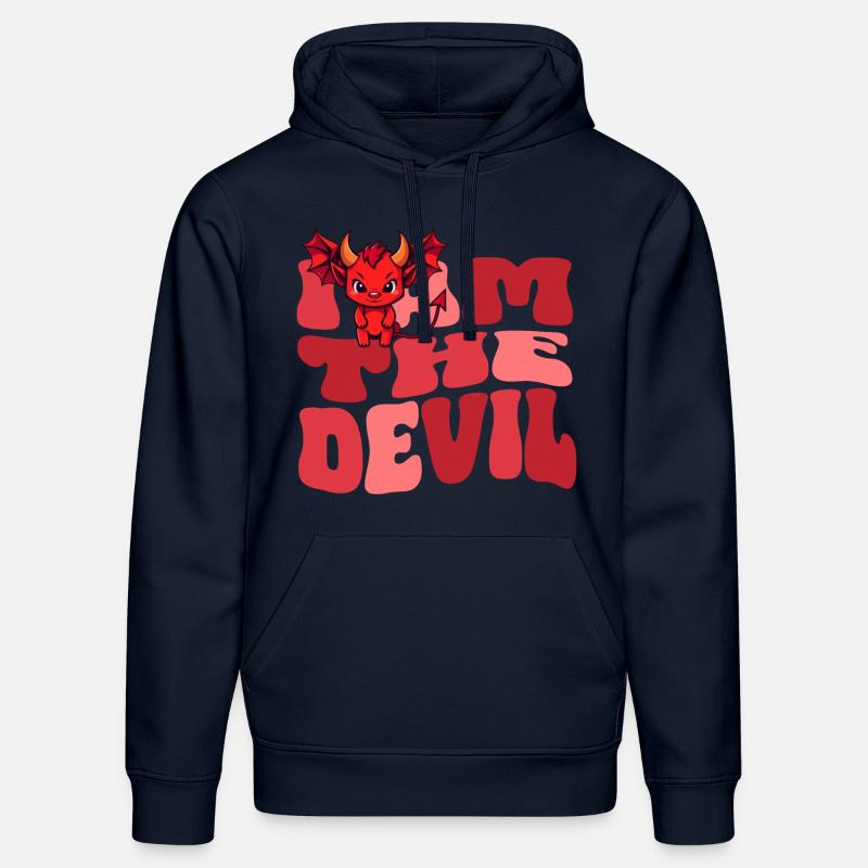 Teufel Devil böse Hausdrachen Ehefrau - Stanley/Stella Unisex Bio-Hoodie DRUMMER - French Navy