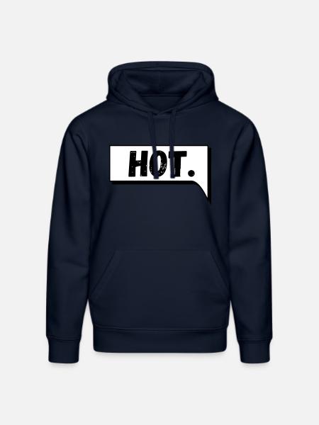 Comic Speech Bubble Hot - Stanley/Stella DRUMMER Unisex Organic Hoodie - french navy