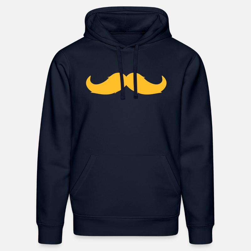 Moustache - Sweat à capuche bio DRUMMER Stanley/Stella Unisexe - bleu marine