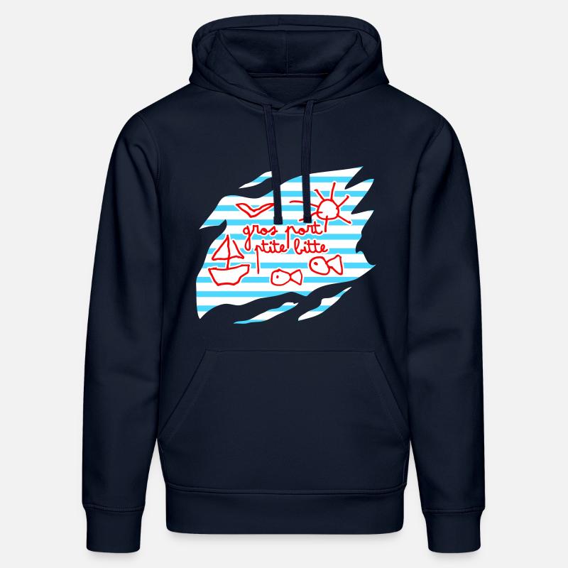 Marin dysorthographique - Sweat à capuche bio DRUMMER Stanley/Stella Unisexe - bleu marine