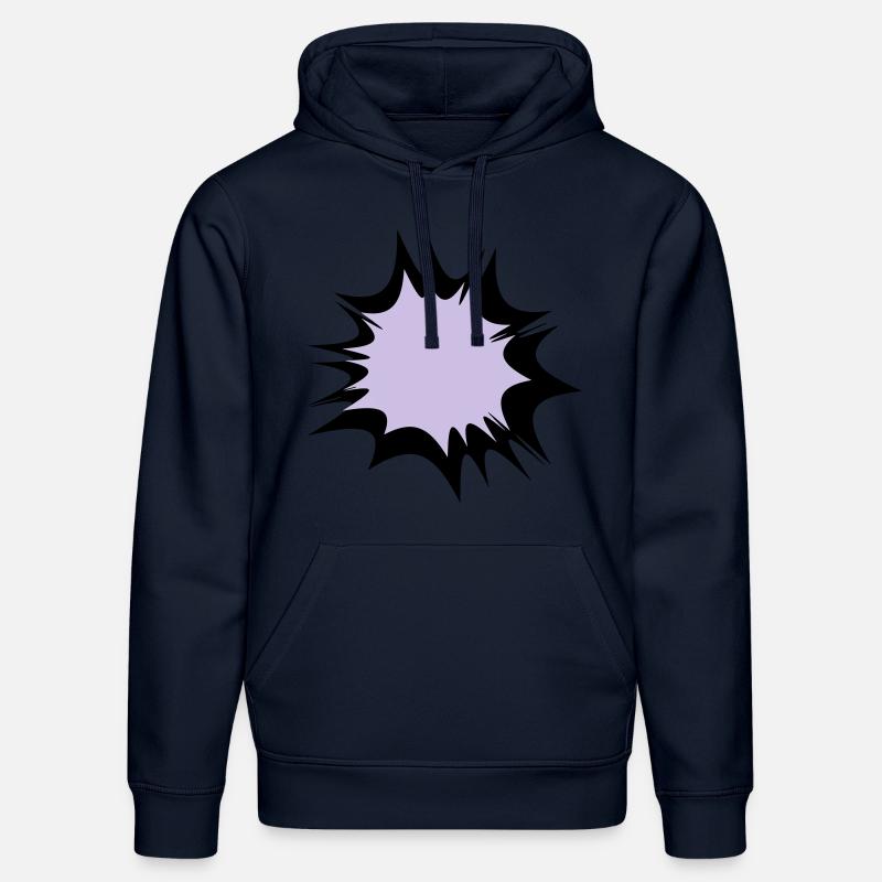 Comic speech bubble explosion - Stanley/Stella DRUMMER Unisex Organic Hoodie - french navy