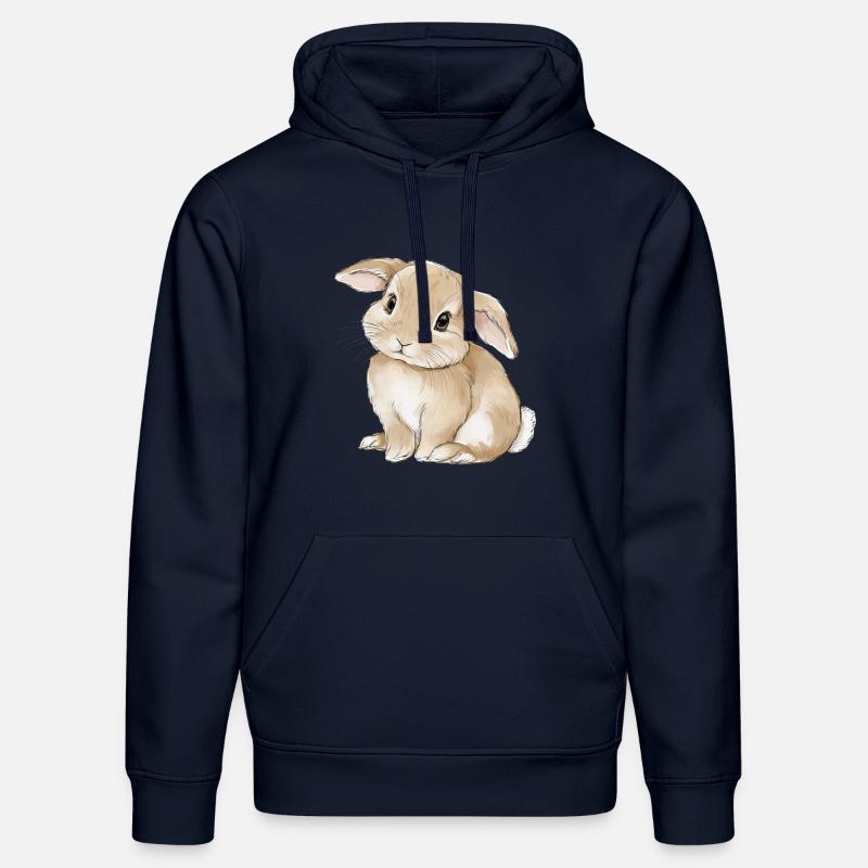 Mignon bébé lapin lapin - Sweat à capuche bio DRUMMER Stanley/Stella Unisexe - bleu marine
