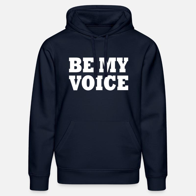 Be my voice - Sweat à capuche bio DRUMMER Stanley/Stella Unisexe - bleu marine