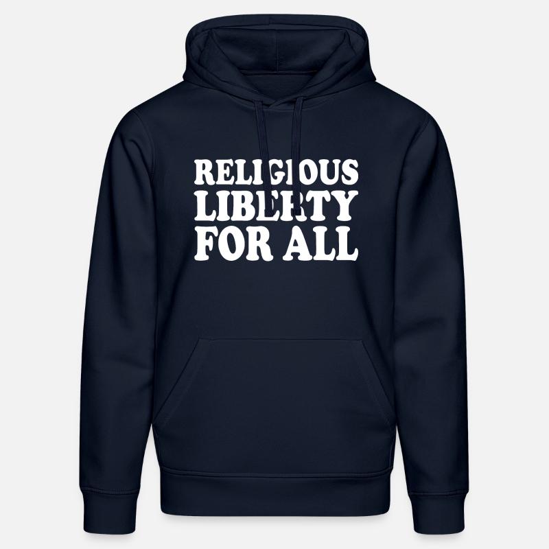 religious liberty for all - Sweat à capuche bio DRUMMER Stanley/Stella Unisexe - bleu marine