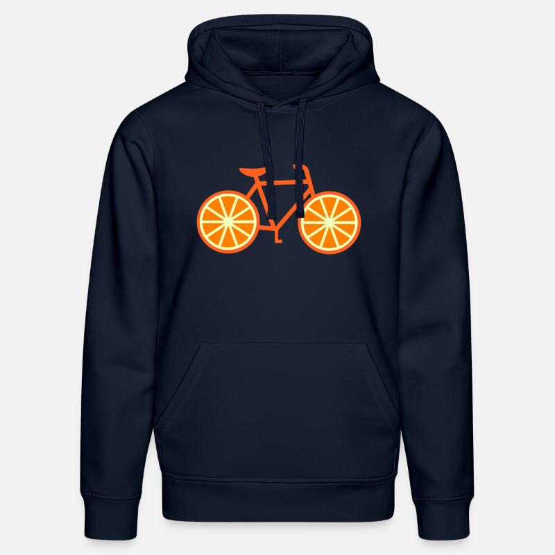 Vélo orange - Sweat à capuche bio DRUMMER Stanley/Stella Unisexe - bleu marine