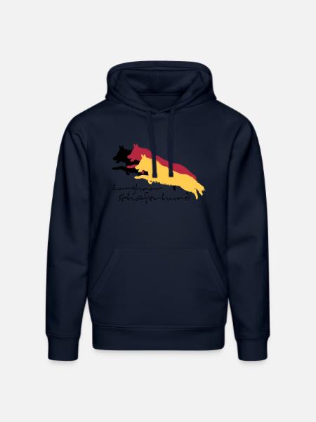Langhaar schäferhund - Stanley/Stella Unisex Bio-Hoodie DRUMMER  - French Navy