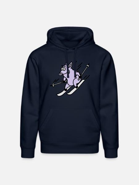 pistensau_02_c_3c - Stanley/Stella Unisex Bio-Hoodie DRUMMER  - French Navy