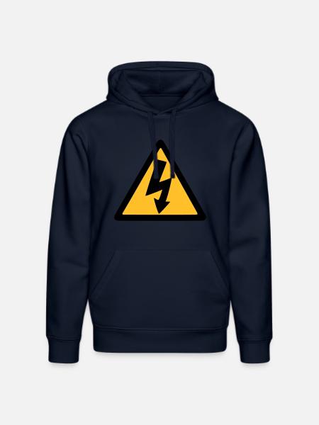 lightning thunder - Stanley/Stella DRUMMER Unisex Organic Hoodie - french navy